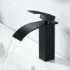Deko Robinet mitigeur de lavabo - Robinet de salle de bain Robinet cascade monotrou Robinet mitigeur de lavabo