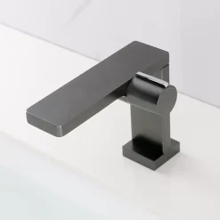 Robinet Lave-Mains|Bernstein Robinet mitigeur monocommande design gun métal pour lavabo ou vasque NT3110G