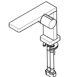 Robinet Lave-Mains|Bernstein Robinet mitigeur noir pour lavabo ou vasque NT3110B