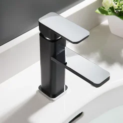 Bernstein Robinet mitigeur pour lavabos vasques 1233CB chromé/noir