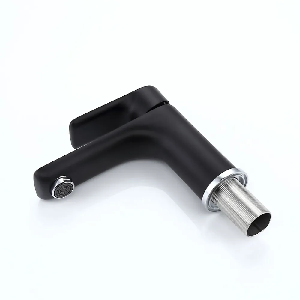 Robinet Lave-Mains|Bernstein Robinet mitigeur pour lavabo 4024CB - noir mat
