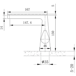 Robinet Lave-Mains|Bernstein Robinet mitigeur pour lavabo ou vasque NT7320 effet cascade - noir mat, gun métal ou blanc mat Blanc