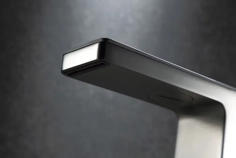 Bernstein Robinet mitigeur pour lavabo ou vasque NT7320 effet cascade - noir mat, gun métal ou blanc mat Gun métal