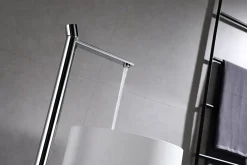 Robinet Lave-Mains|Bernstein Robinet mitigeur sur pied pour lavabo totem 8046 - chrome ou noir mat Chrome