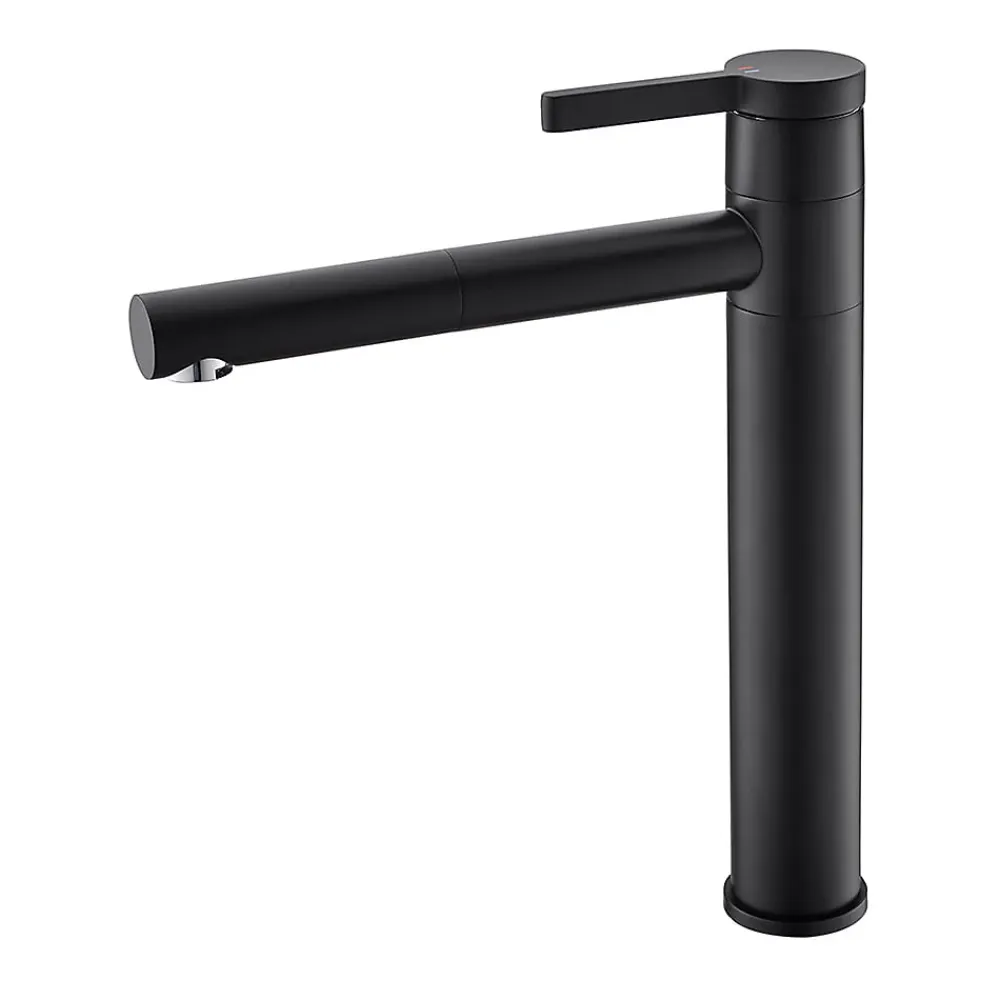 Robinet Lave-Mains|Kroos Robinet mitigeur vasque Noir - Graffias