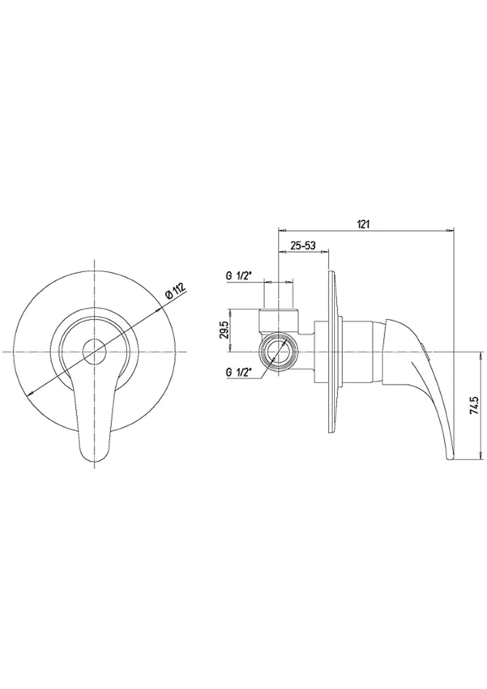Robinet De Douche|Kiamami Valentina Robinet Mélangeur Monocommande Pour Douche Encastrée - Future