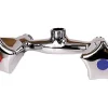 Noyon et Thiebault Robinet mélangeur mural pour douche entraxe 80 mm Mâle 15 x 21 en laiton chromé