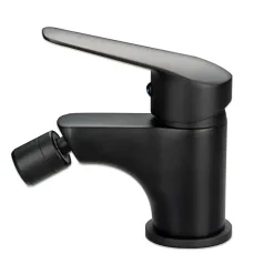 Kiamami Valentina Robinet Monotrou Bidet Noir Mat - Bormio