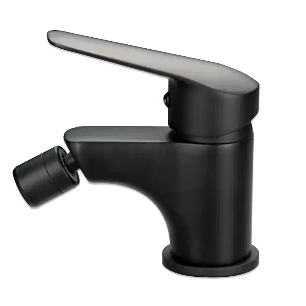 Kiamami Valentina Robinet Monotrou Bidet Noir Mat - Bormio