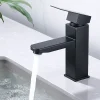 Homelody Robinet Salle Bain Noir Mitigeur Lavabo en Laiton Mitigeur Salle de Bain Contient des Tuyaux Chauds et Froids