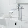Homelody Robinet Salle de Bain Cascade Mitigeur de Lavabo Design Moderne pour Vasque Chromé en Inox