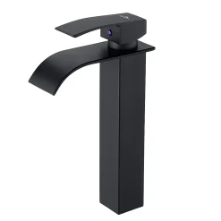 Robinet Lavabo Et Vasque|Auralum Max Robinet Salle de Bain Cascade Moderne, Mitigeur de Lavabo - Sortie Douce Sans Éclaboussures
