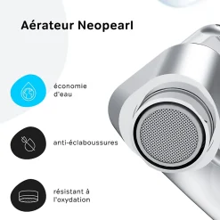 Robinet Lavabo Et Vasque|Am.Pm Europe Robinet Salle de Bain Mitigeur de lavabo, Chromé, Hit taille M, FTA02200 AM.PM