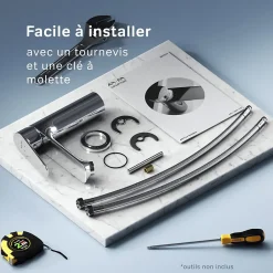 Robinet Lavabo Et Vasque|Am.Pm Europe Robinet Salle de Bain Mitigeur de lavabo, Chromé, Hit taille M, FTA02200 AM.PM