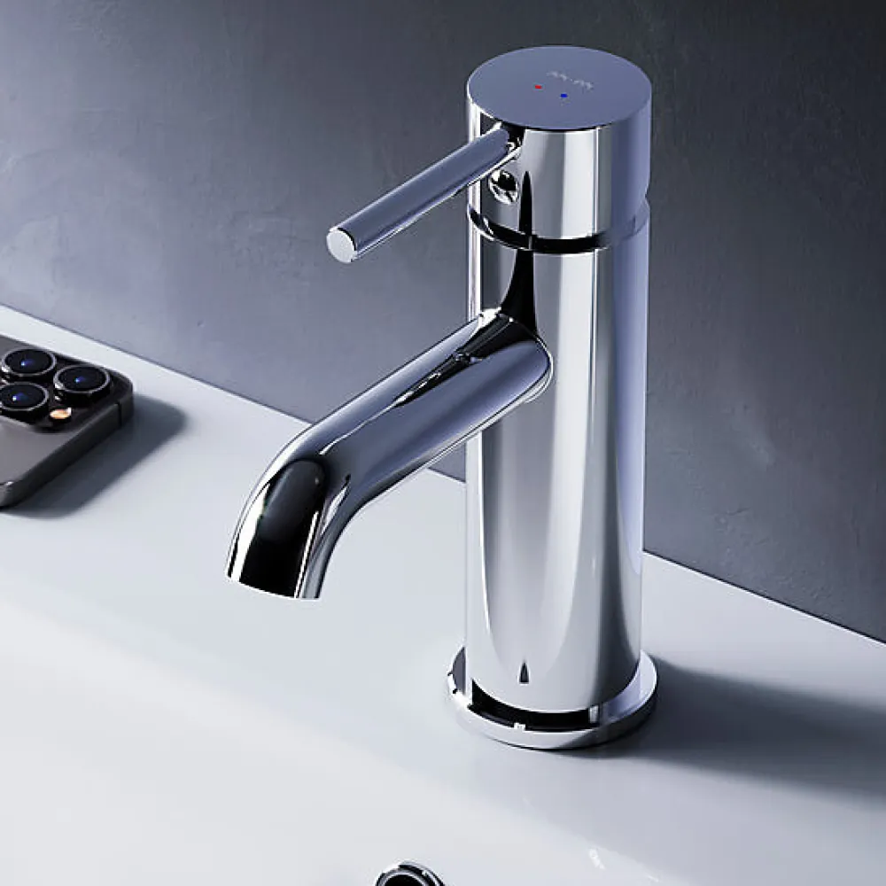 Am.Pm Europe Robinet Salle de Bain Mitigeur de lavabo, Chromé, taille M, FPA02100 AM.PM