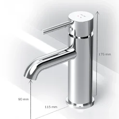 Am.Pm Europe Robinet Salle de Bain Mitigeur de lavabo, Chromé, taille M, FPA02100 AM.PM