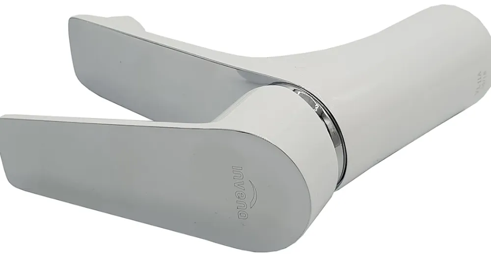 Invena Robinet Salle De Bain Mitigeur Lavabo Blanc Monocommande Dokos