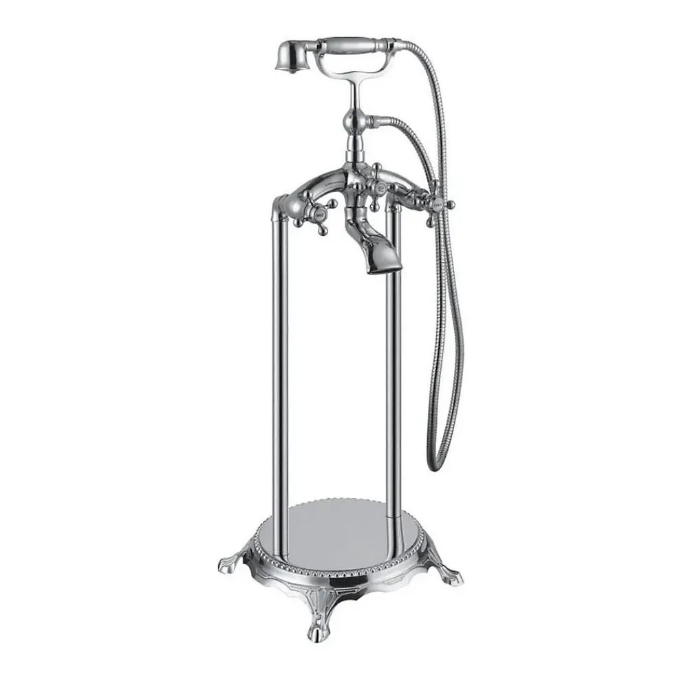 Kiamami Valentina Robinet Sur Pied Pour Baignoires Autoportantes