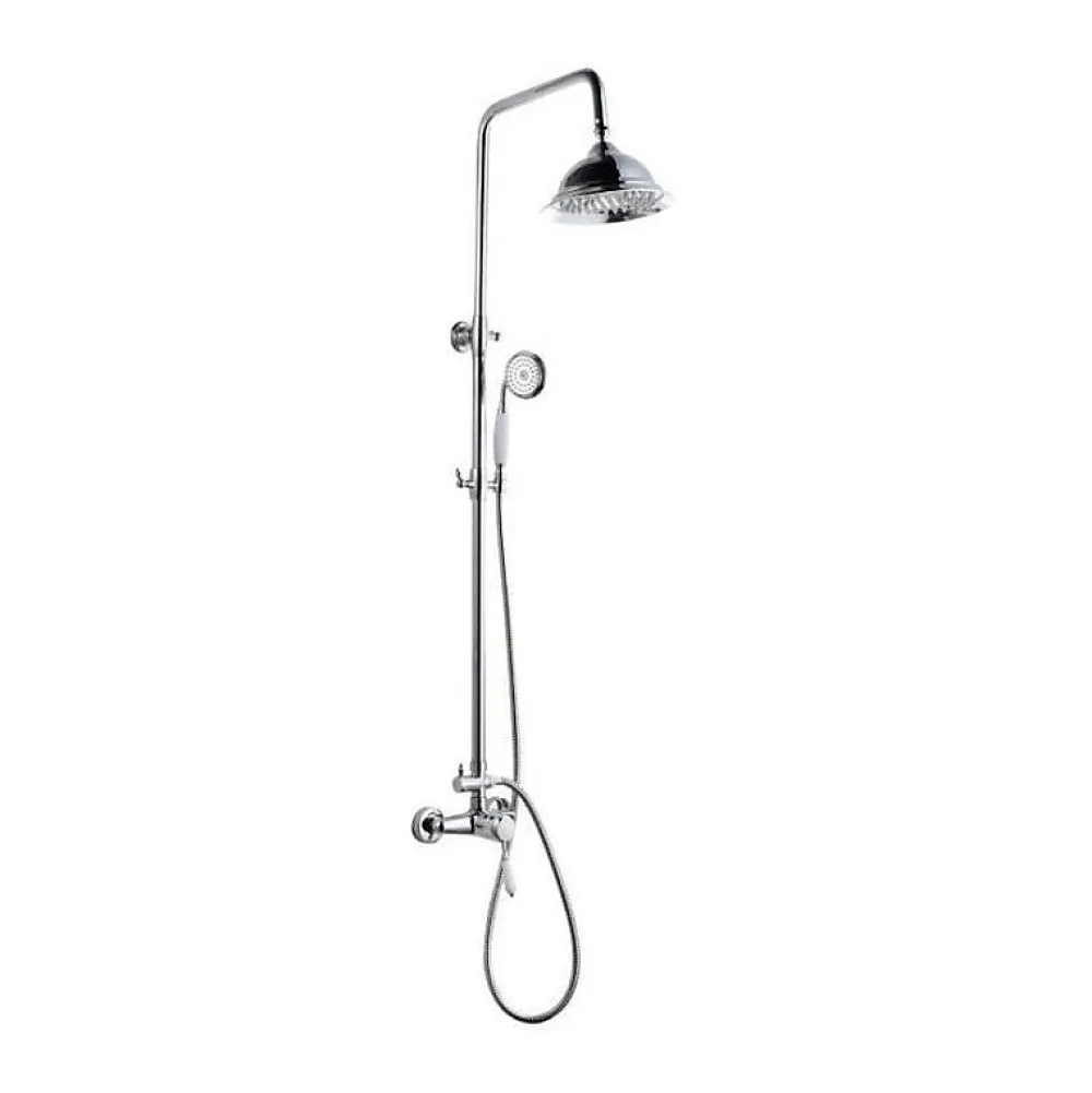 Rousseau Colonne de douche avec robinet mitigeur mecanique Retro - Chrome