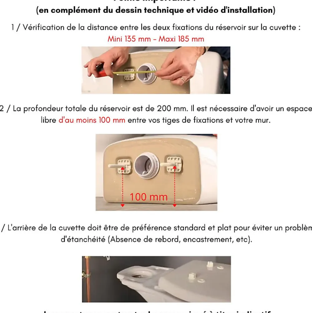 Planète Bain Réservoir avec lave-mains intégré