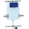 Laneri Réservoir caché compléte pour cuvette au sol avec plaque de commande en acier inoxydable double bouton