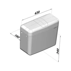 Clara Réservoir WC - FZ 500 - - Bas