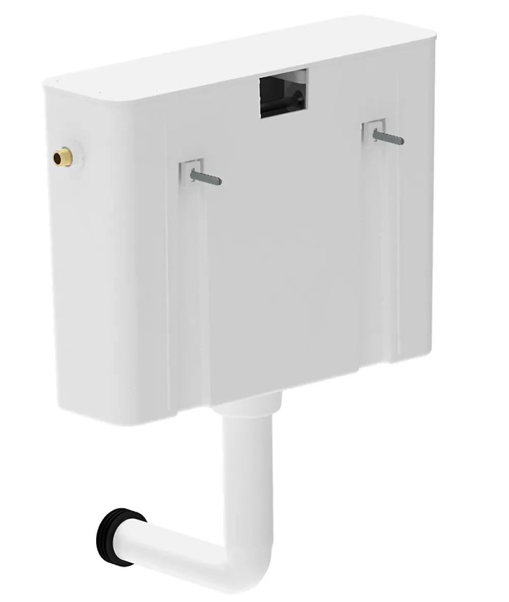 Siamp Réservoir WC 7.5L semi-bas simple touche, Tosca