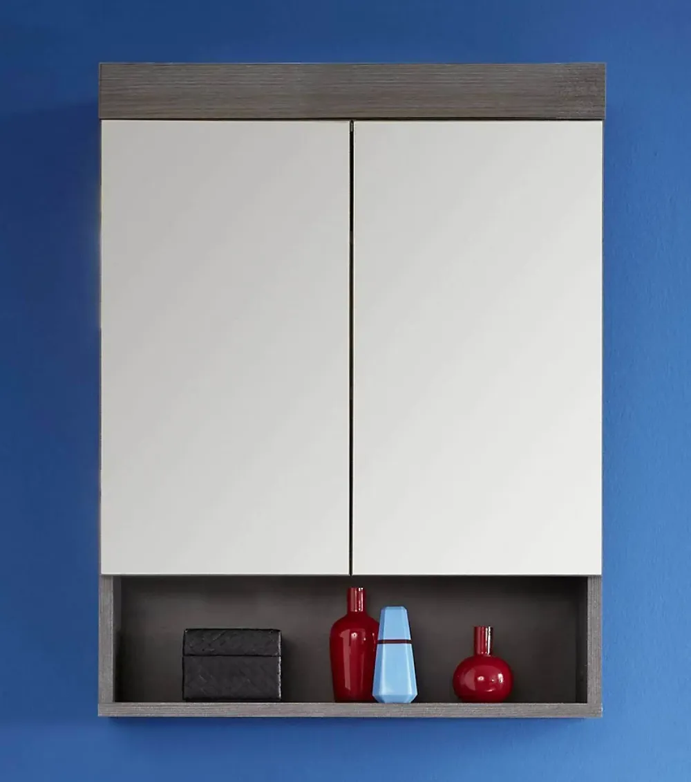 Trend Team RUNNER MOON - Meuble de salle de bain - Armoire de toilette en mélaminé. L-H-P: 58x75x18 cm