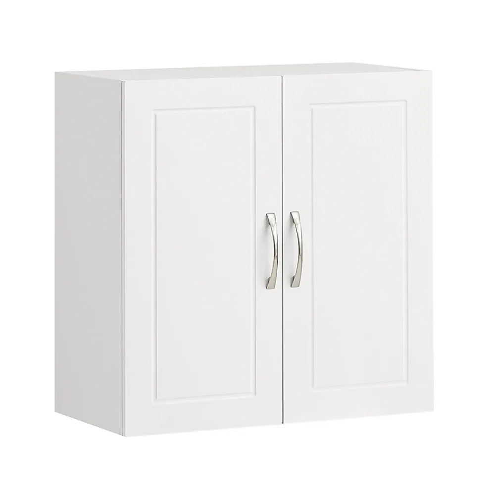 Armoire De Salle De Bains|Meuble De Salle De Bains Faible Profondeur|Sobuy Salle de Bain Suspendue Placard Commode Murale, 2 Portes, FRG231-W,