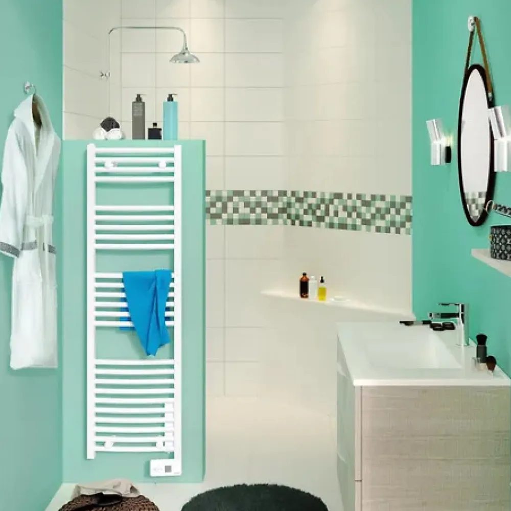 Sauter Radiateur sèche-serviettes GORELI SLIM DIGITAL 500W - 142 x 40cm