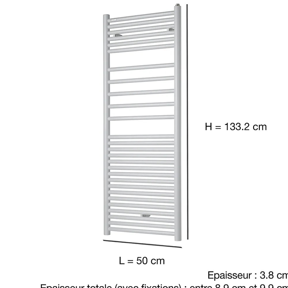 Acova Sèche serviette eau chaude Angora anthracite 615W