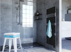 Sauter Sèche serviette électrique Asama II anthracite + soufflerie 1750W