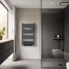 Sèche-Serviettes Soufflant|Carrera Sèche serviette électrique Alani gris + soufflerie 1500W