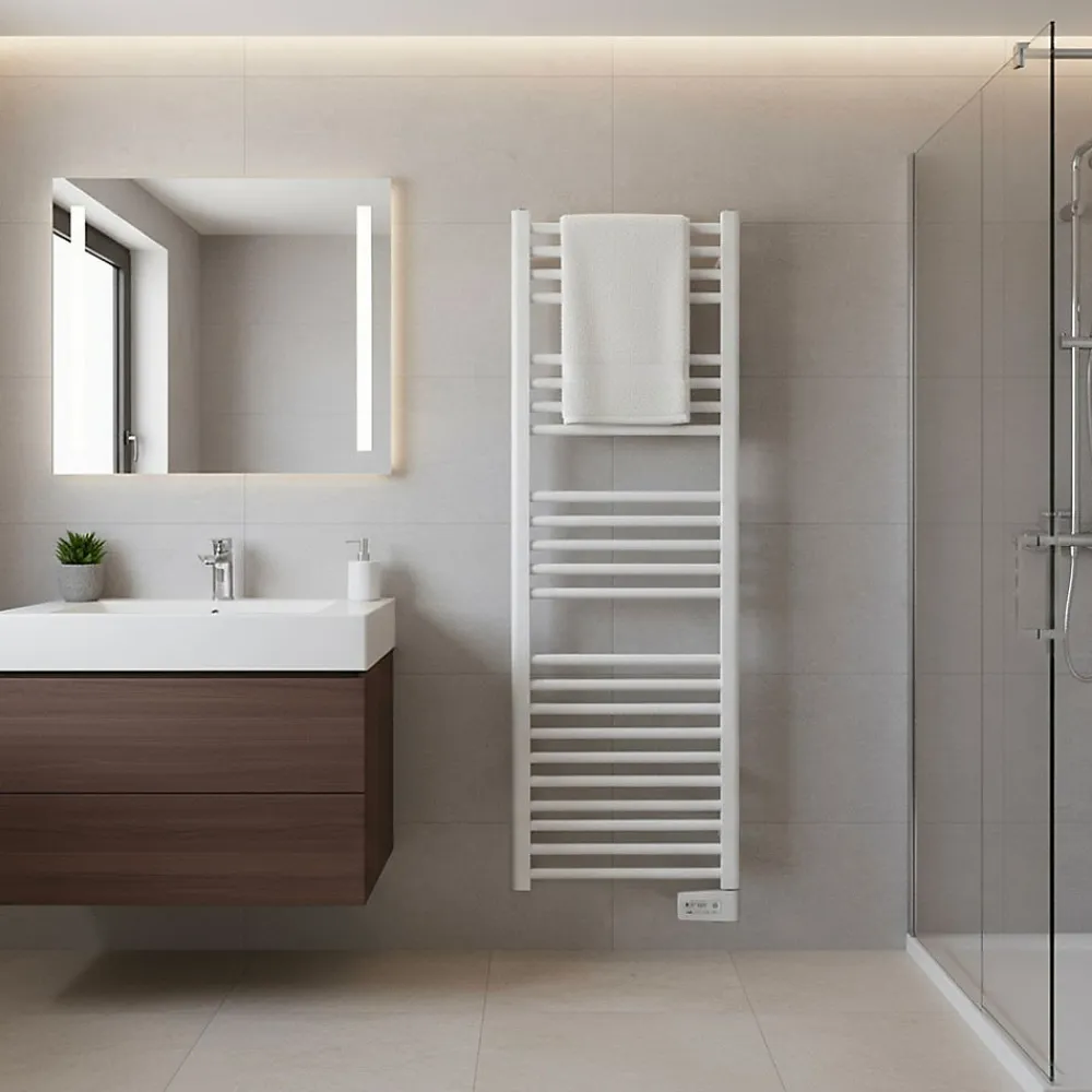 Autres Sèche serviette électrique Neomitis Danaïs EcoSens 700W Blanc Radiateur salle de bain