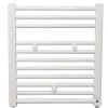 Sèche-Serviettes Électrique|Autres Sèche serviette salle de bain eau chaude FINIMETAL Tahiti 257 W blanc 55 x 50 Cm