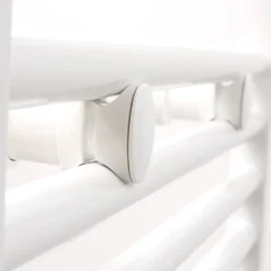 Sèche-Serviettes Électrique|Autres Sèche serviette salle de bain eau chaude FINIMETAL Tahiti 257 W blanc 55 x 50 Cm