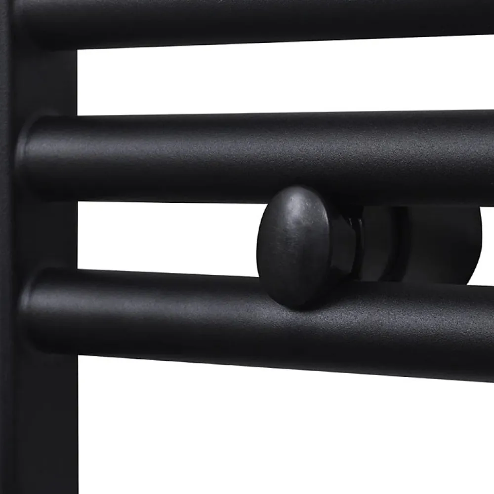 Sèche-Serviettes Eau Chaude|Vidaxl Sèche serviettes eau chaude à rails incurvés noir 500 x 764 mm