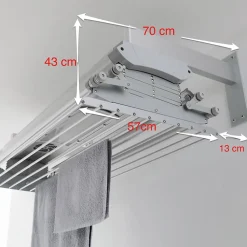 Foxydry Sèche-linge électrique mural 122x57x30cm alu Air 120