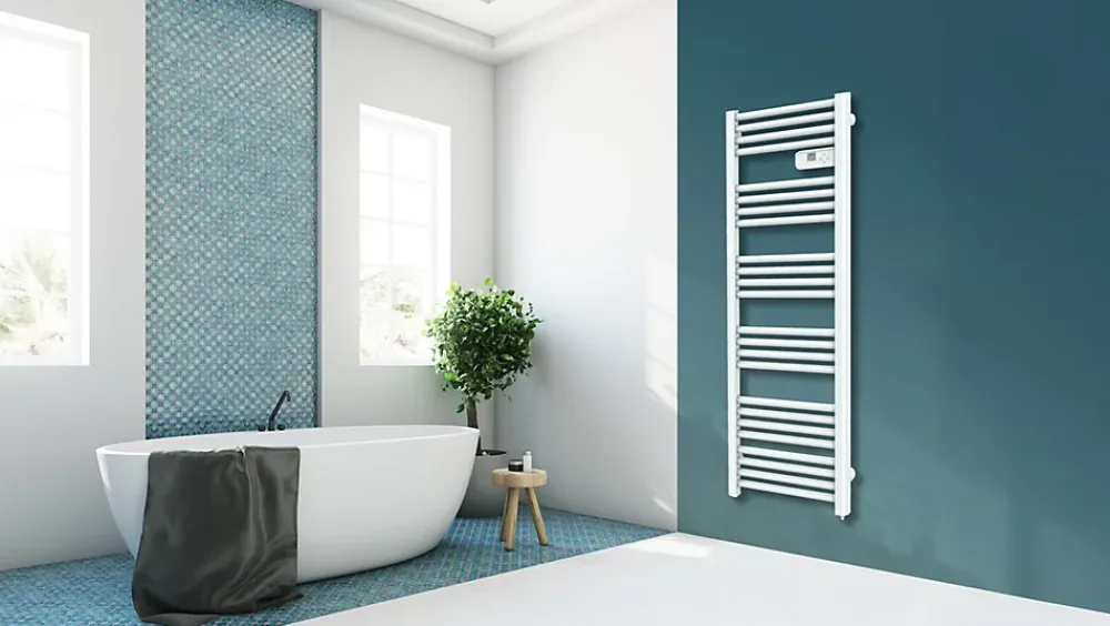 Sèche-Serviettes Électrique|Carrera Sèche-serviette Etroit 600W blanc