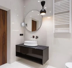 Matisere Sèche-serviette eau chaude blanc de 760mm de haut et 500mm de large - 320 Watt - BON760/500SXB
