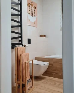 Sèche-Serviettes Eau Chaude|Matisere Sèche-serviette eau chaude noir de 990mm de haut et 600mm de large - 428 Watt - WIN990/600SXN