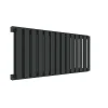 Matisere Sèche-serviette eau chaude noir de 530mm de haut et 375mm de large - 294 Watt - NEM530/375YPN