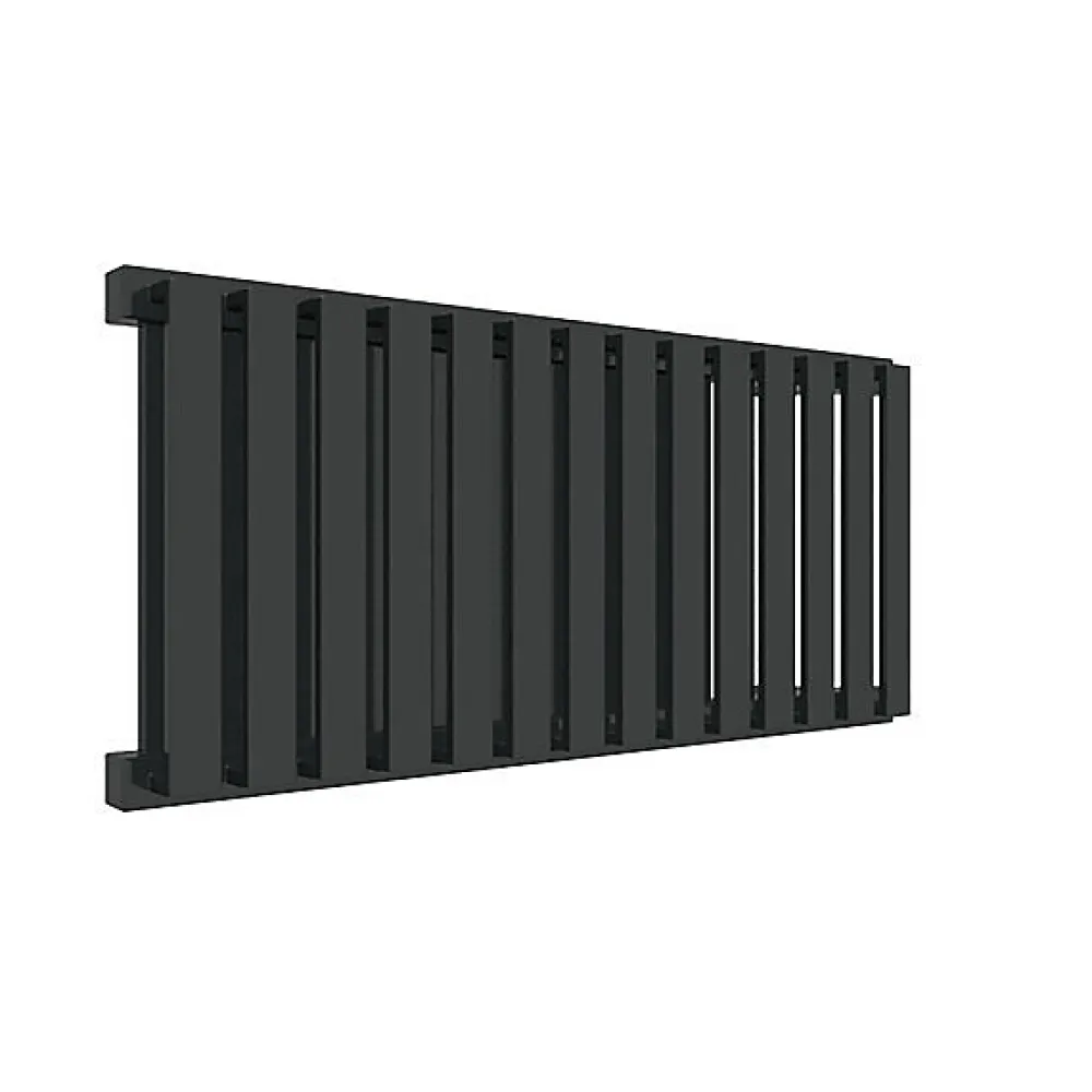 Matisere Sèche-serviette eau chaude noir de 530mm de haut et 375mm de large - 294 Watt - NEM530/375YPN
