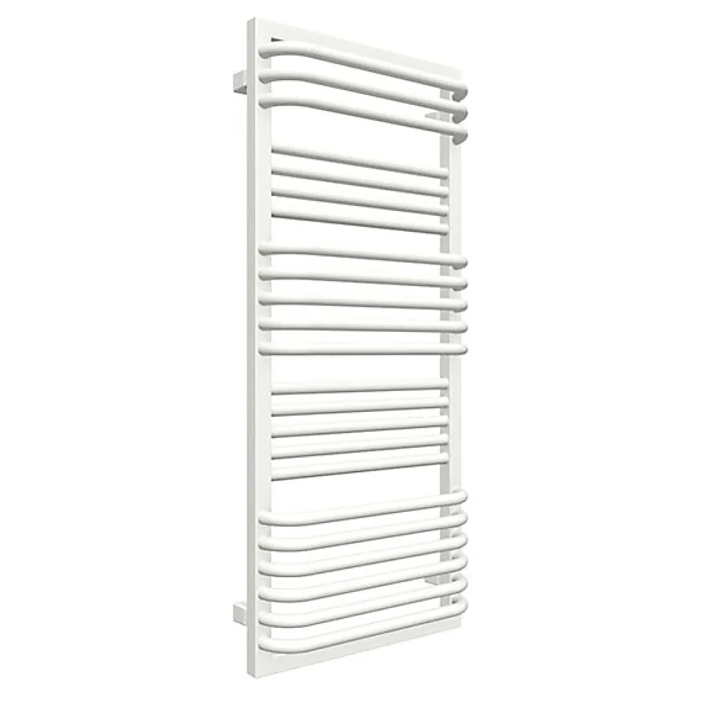 Matisere Sèche-serviette eau chaude blanc de 1240mm de haut et 450mm de large - 669 Watt - POC1240/450SXB