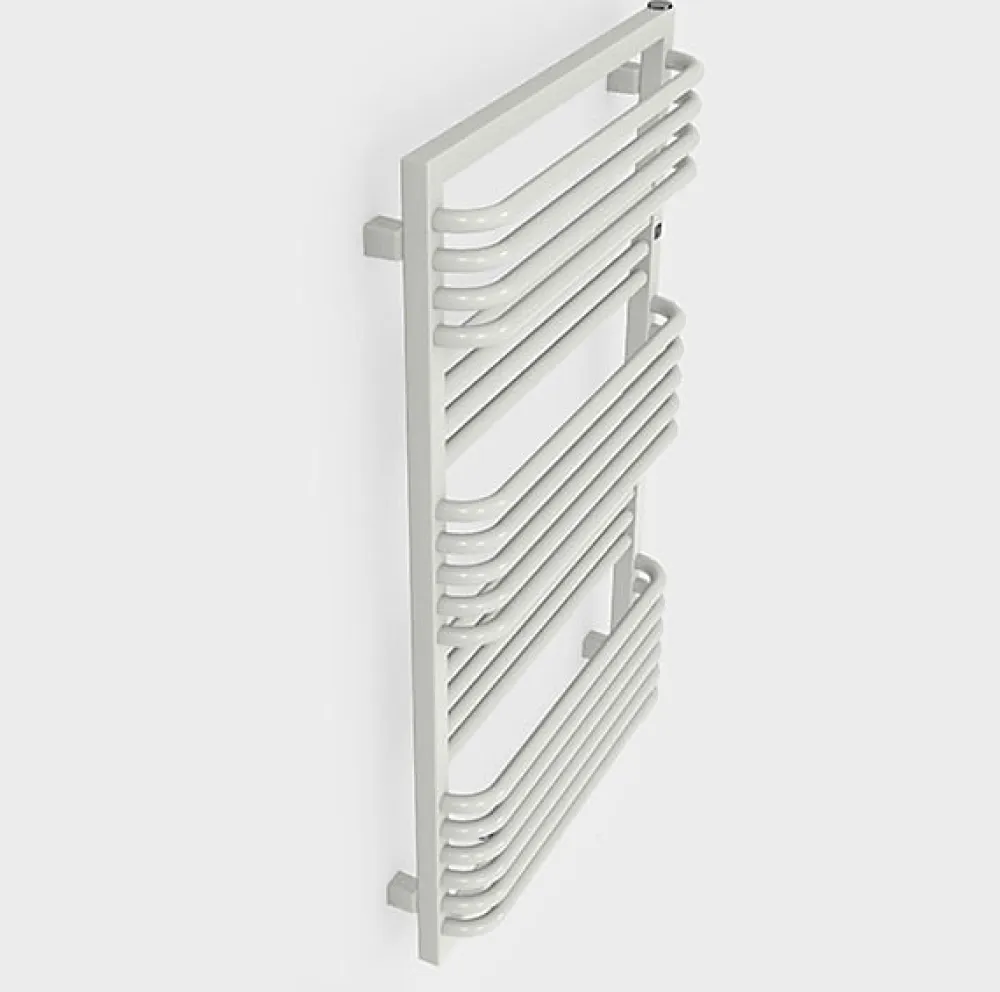 Matisere Sèche-serviette eau chaude blanc de 1240mm de haut et 450mm de large - 669 Watt - POC1240/450SXB