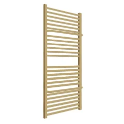 Matisere Sèche-serviette eau chaude doré de 1140mm de haut et 400mm de large - 460 Watt - LIM1140/400SXBRA