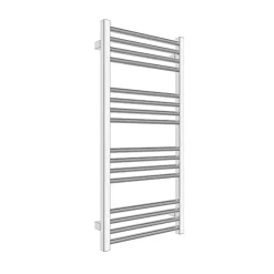 Matisere Sèche-serviette eau chaude chromé de 900mm de haut et 600mm large - 316 Watt - FIO900/600ZXCRO