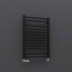 Sèche-Serviettes Eau Chaude|Matisere Sèche-serviette eau chaude noir de 760mm de haut et 500mm de large - 320 Watt - BON760/500SXN