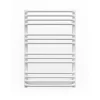 Matisere Sèche-serviette eau chaude blanc de 760mm de haut et 500mm de large - 412 Watt - ALE760/500SXB