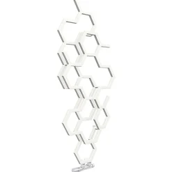Sèche-Serviettes Eau Chaude|Matisere Sèche-serviette eau chaude blanc de 821mm de haut et 486mm de large - 248 Watt - HEX821/486ZXB